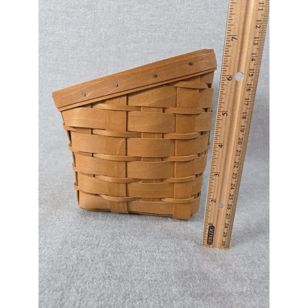 Longaberger 2004 TV Time Media Basket with Protector Liner Catch All Organizer
